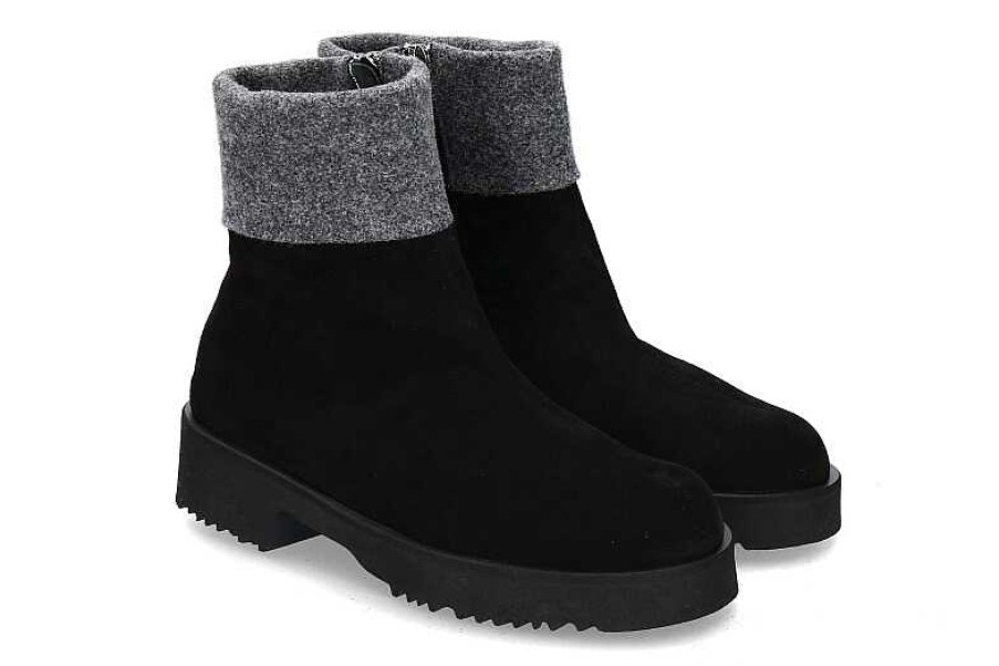 Ankle Boots | Thierry Rabotin Thierry Rabotin Ankle Boots Zarude Camoscio Puna -Schwarz/Grau