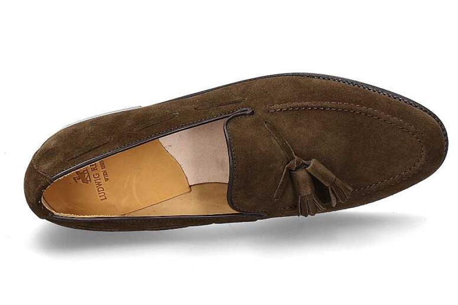 Loafers | Ludwig Reiter Ludwig Reiter Loafer Tassel Veloursleder Jagdgrun