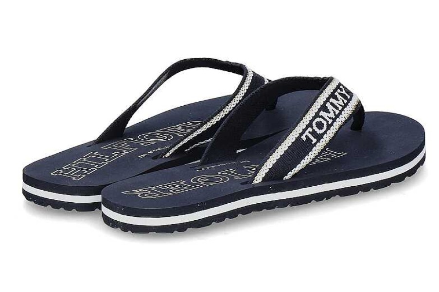 Mules | Tommy Hilfiger Tommy Hilfiger Women'S Flip Flops Beach Sandal Space Blue