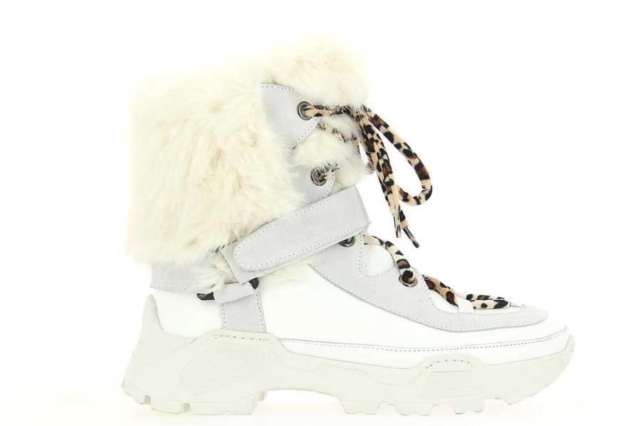 Fur Boots | Diavolezza Diavolezza Ankle Boots 2028 Bianco Faux Fur