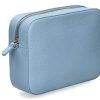 Hand Bags | Coccinelle Coccinelle Shoulder Bag Grain Leather Metallic Soft Aquarelle Blue