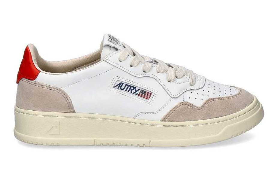 Sneakers | Autry Autry Sneaker Medalist Low Woman Leat Suede White Orange