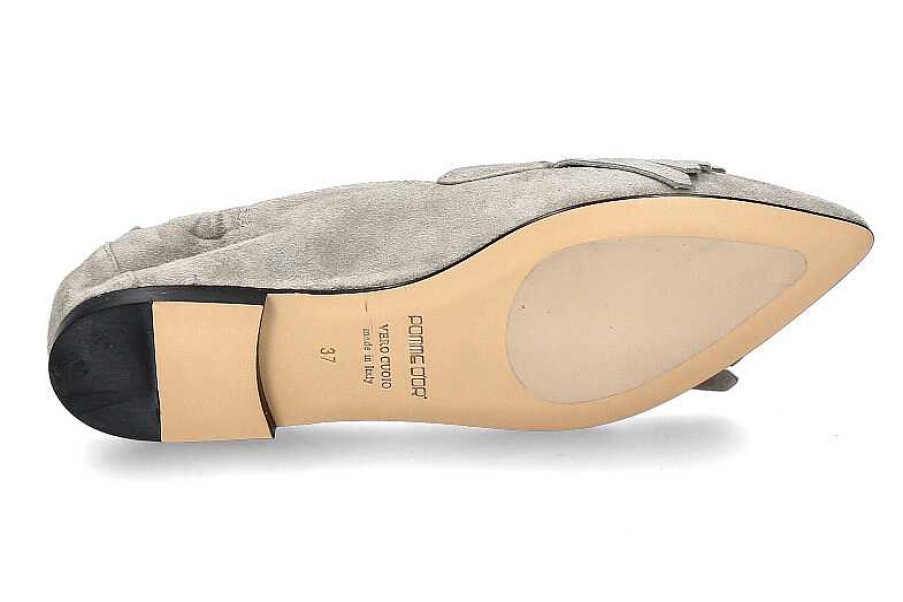 Flats | Pomme D'Or Pomme D'Or Slipper Grace Camoscio- Light Sage