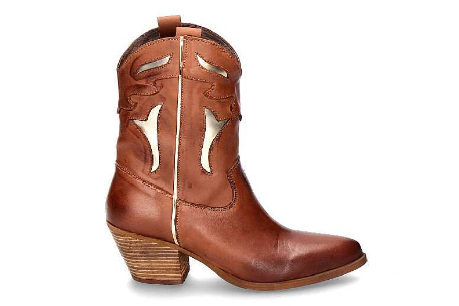 Booties | Exé Exe Cowboy Boots Cesar 700- Camel/ Platin