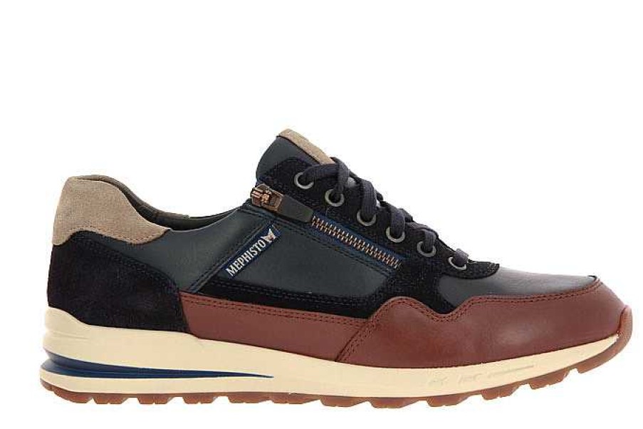 Sneakers | Mephisto Mephisto Sneaker Bradley Velours Randy Chestnut