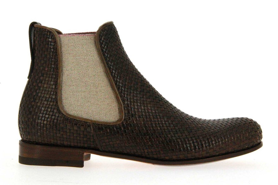 Booties | Benson's Benson´S Chelsea Boot Marina Intreccio Tabac