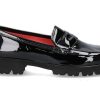 Flats | Pas de rouge Pas De Rouge Slipper Marta Vernice Nero