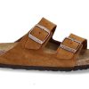 House Slippers | Birkenstock Birkenstock Mules Schmal Arizona Bs Veloursleder Mink