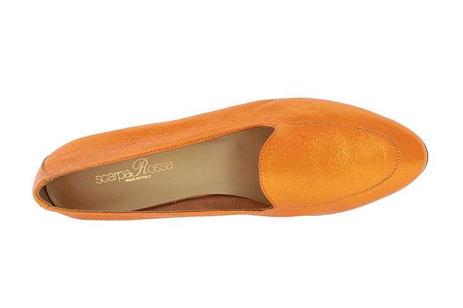 Flats | ScarpaRossa Scarparossa Slipper Benito Laminato Arancio