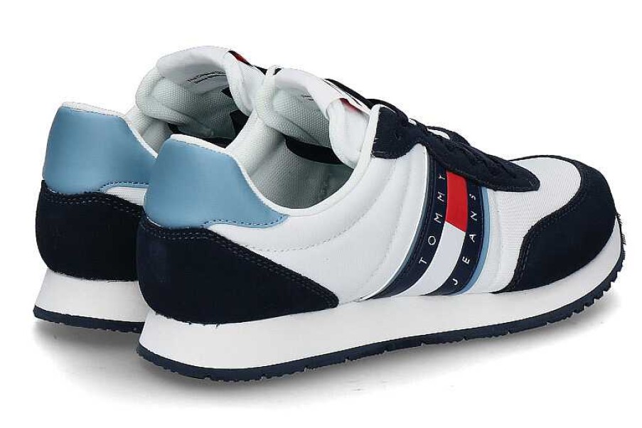 Sneakers | Tommy Hilfiger Tommy Hilfiger Men'S Sneaker Tjm Runner- Skyscrape Blue/White