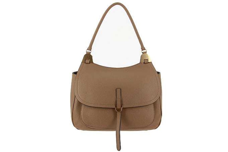 Hand Bags | Coccinelle Coccinelle Handbag Fauve Borsa Vitello Taupe