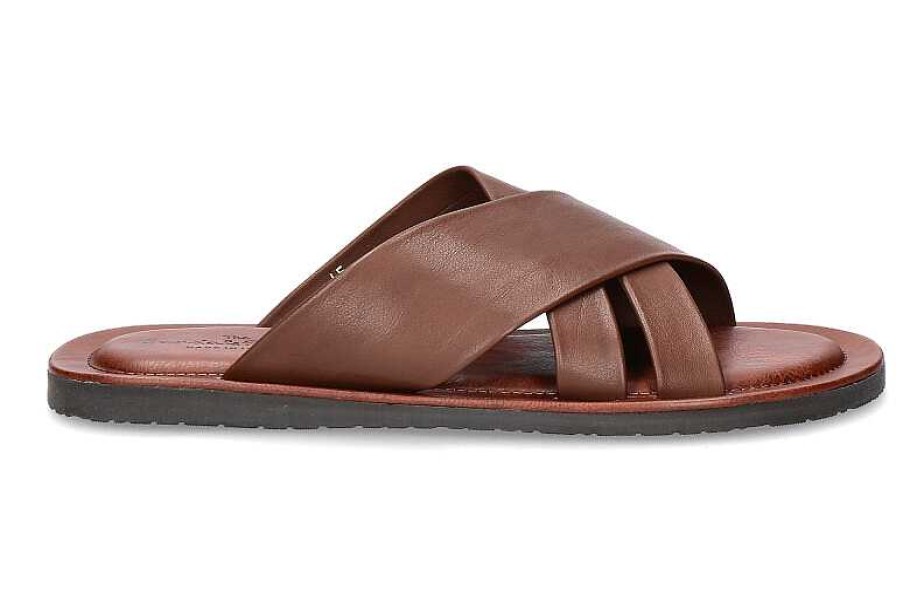 Sandals | Emozioni Emozioni Pantolette Leather M6717 Bourbon