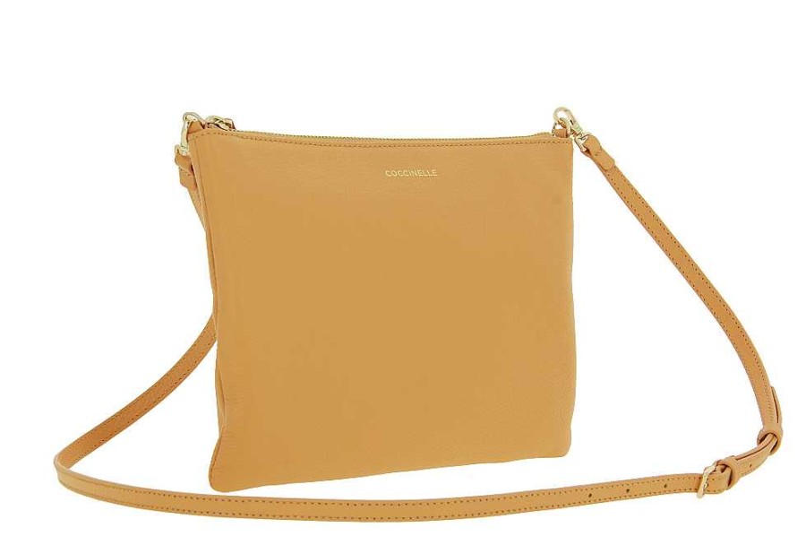 Hand Bags | Coccinelle Coccinelle Clutch Mini Bag Grain Apricot