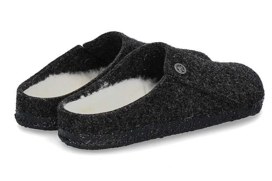 House Slippers | Birkenstock Birkenstock House Shoes For Men Zermatt Normal- Antracite