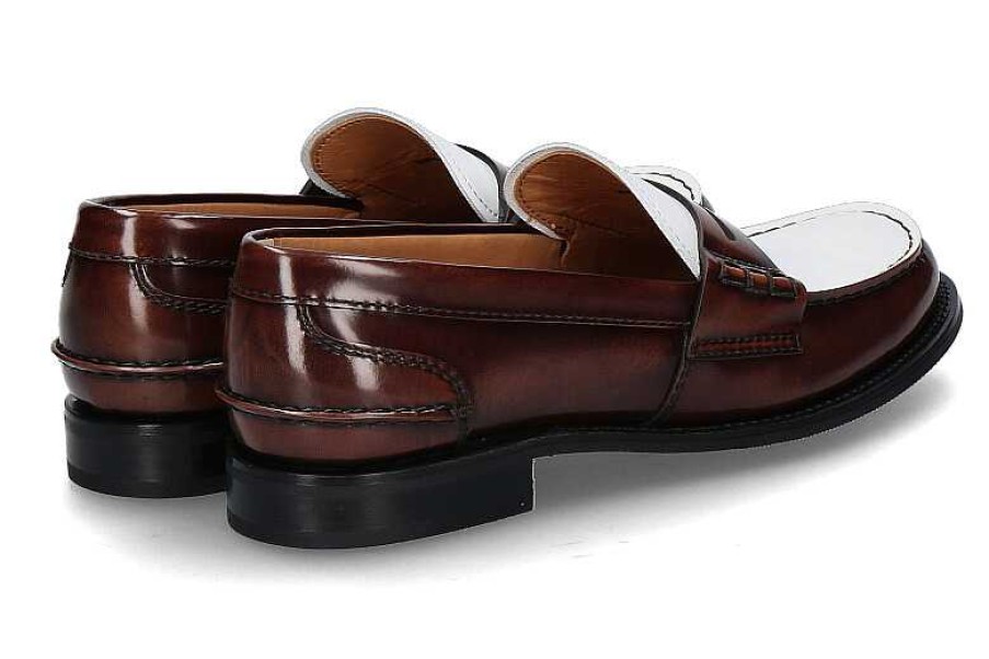 Flats | Church's Church'S Loafer Pembrey Polished Bicolor- Tabac/White