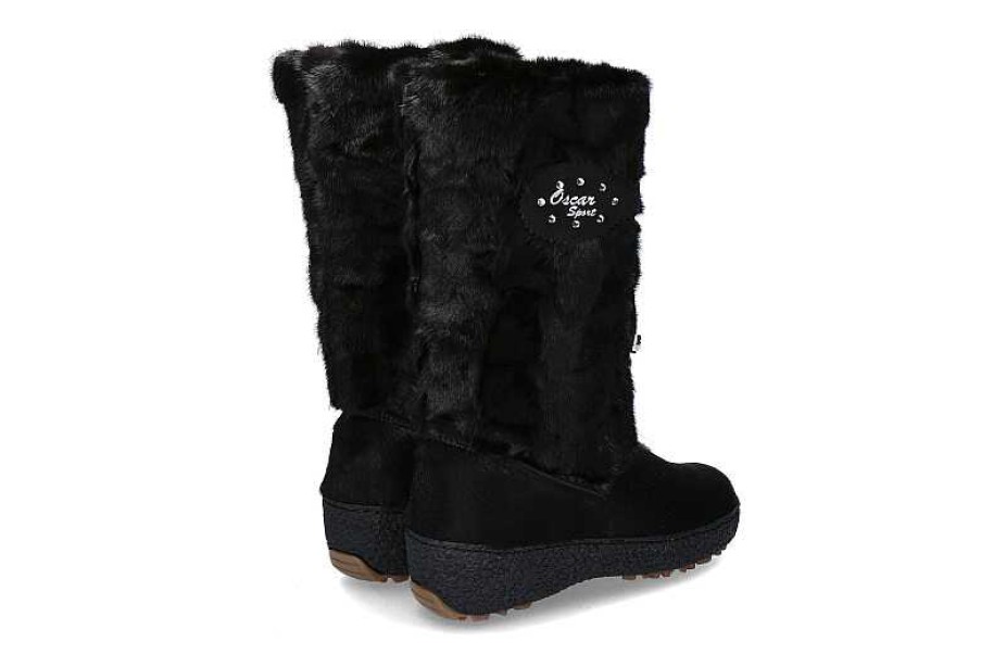 Fur Boots | Oscar Sport Oscar Fur Boots "Visone Nero"