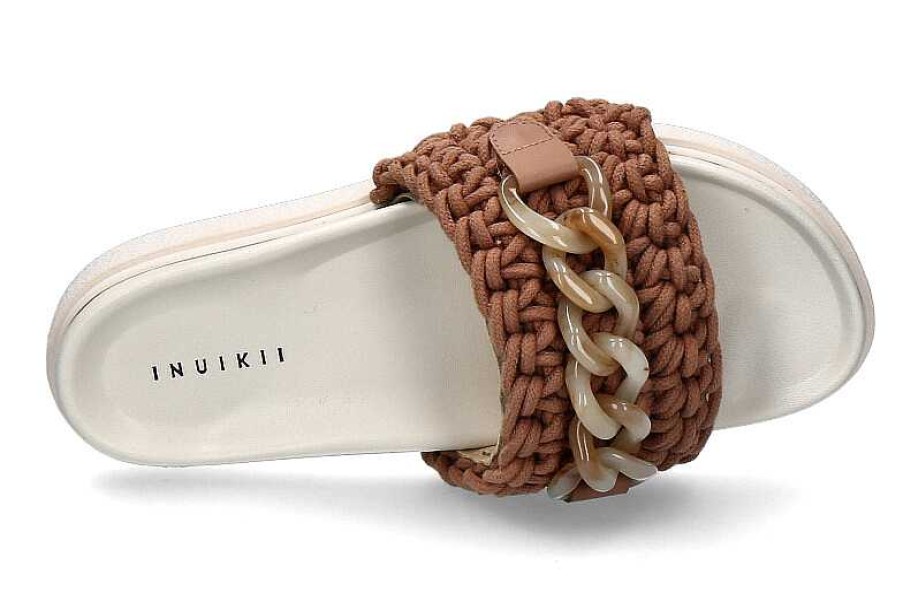 Mules | Inuikii Inuikii Mules Woven Chain Caramel