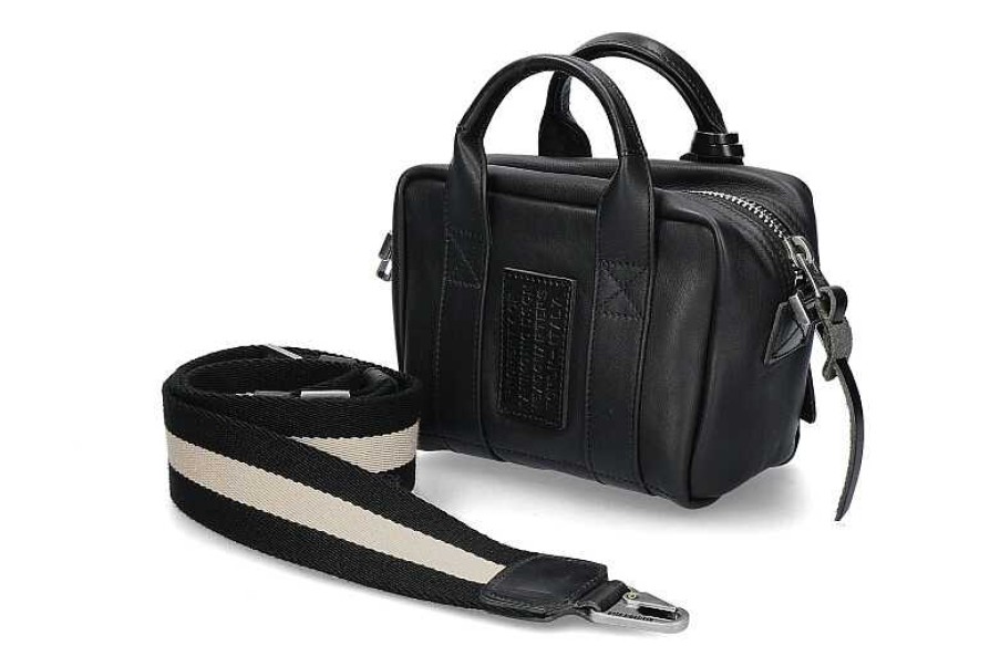 Hand Bags | Manikomio Manikomio Shoulder Bag Monochrome Icon- Black