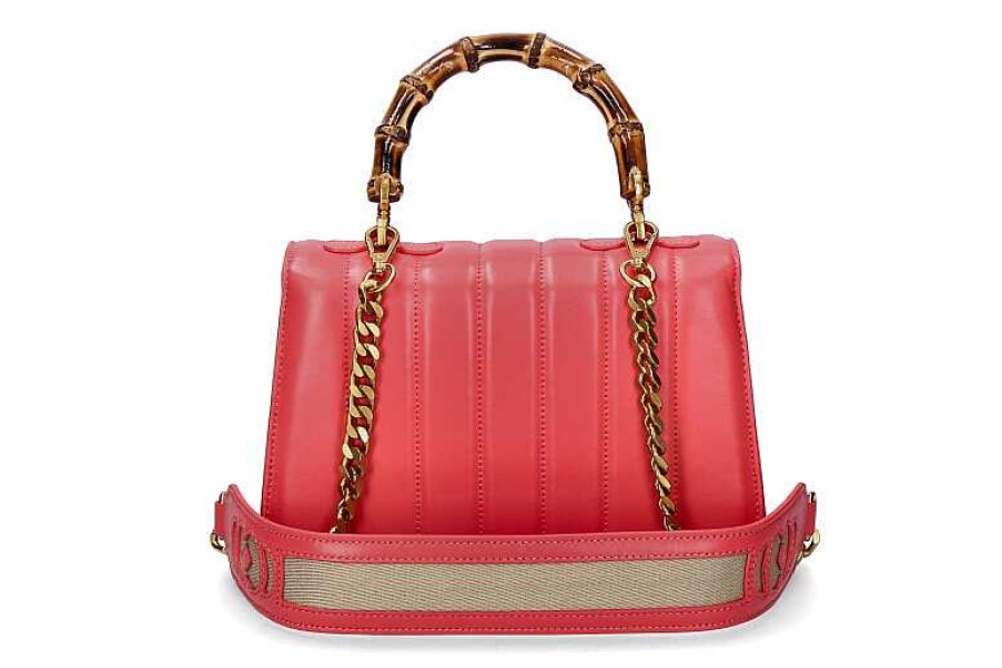 Hand Bags | La Carrie La Carrie Handle Bag Leather Coral