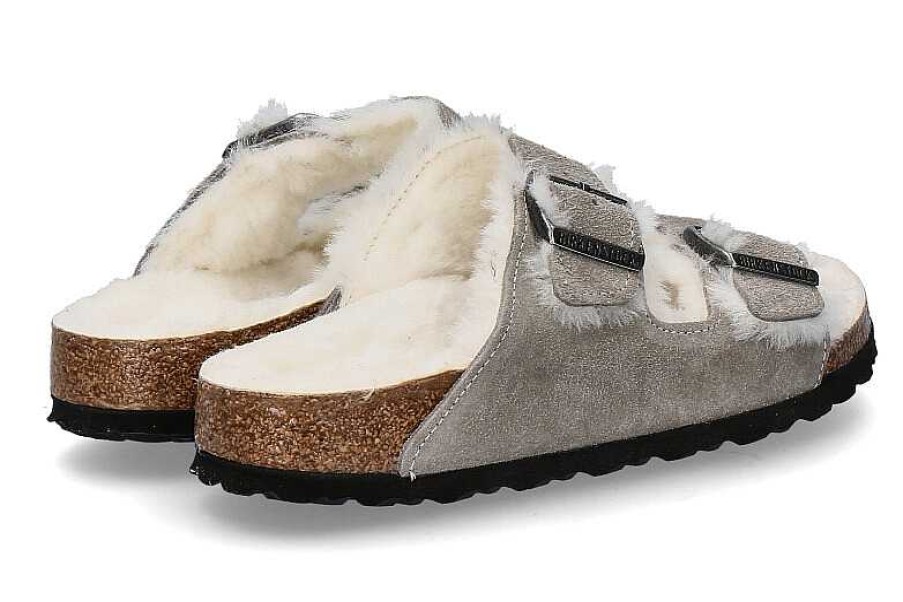 Warm Lining | Birkenstock Birkenstock Mules Lined Arizona Fur Stone Coin Schmal