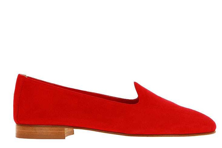 Flats | ScarpaRossa Scarparossa Slipper Benito Camoscio Rosso