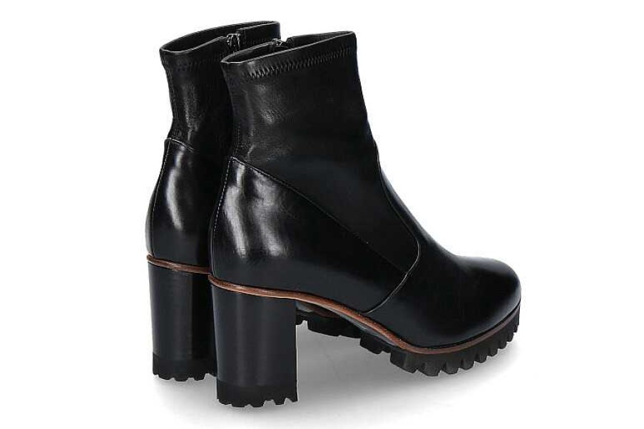 Ankle Boots | Truman's Truman'S Ankle Boots Vitello Nero Nappa Stretch