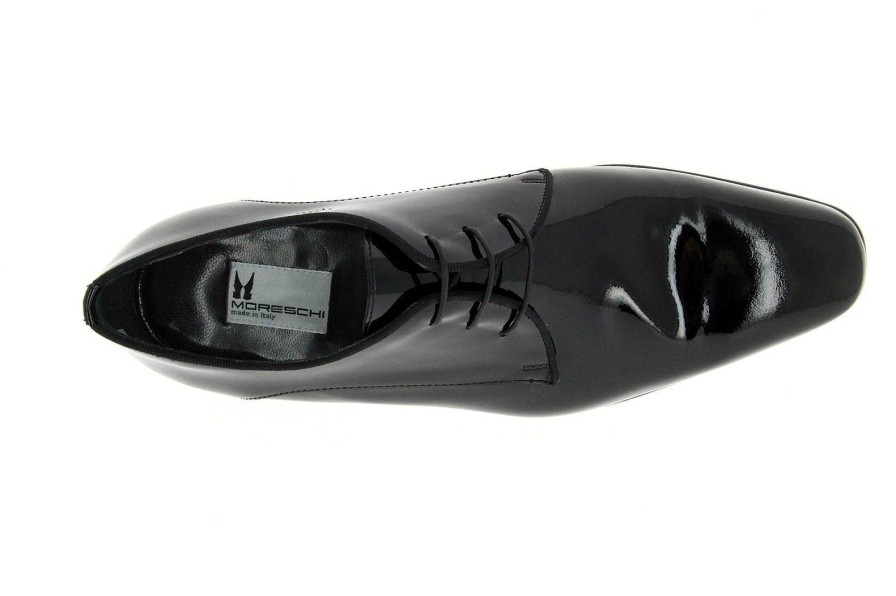 Oxfords | Moreschi Moreschi Lace-Up Vernice Nero