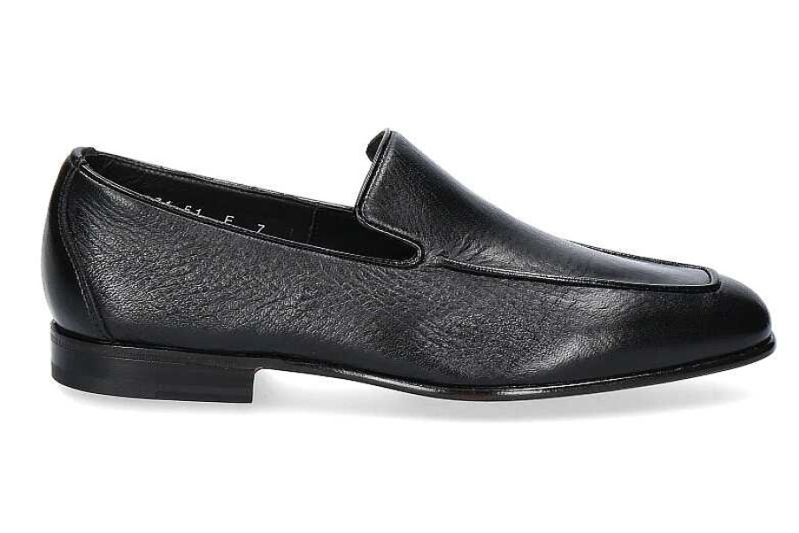 Loafers | Santoni Santoni Slipper Mcag Leather Black