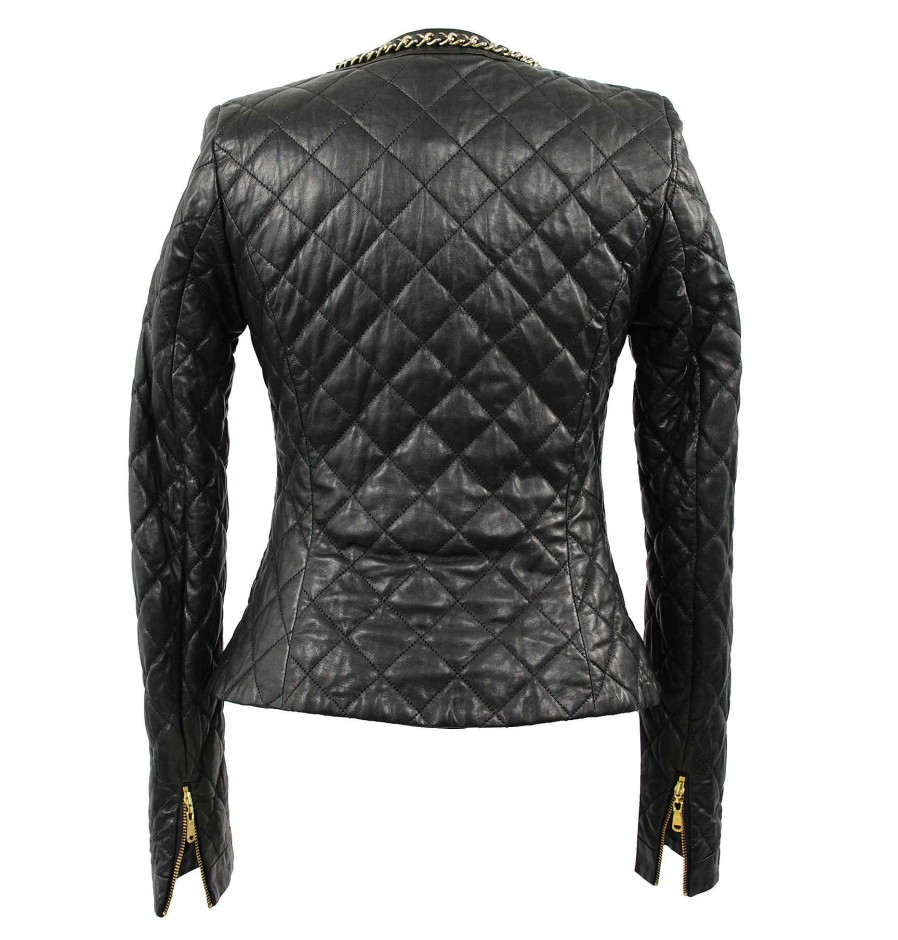 Jacket'S | Christine Becker Christine Becker Quilted Jacket Gloria Lammnappa Nero