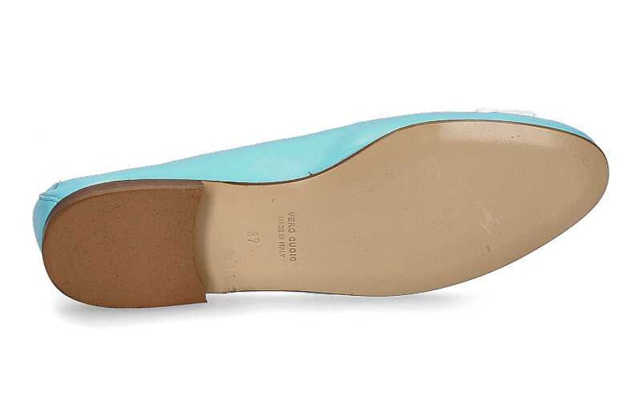 Flats | ScarpaRossa Scarparossa Slipper Benito Glossy 283 Acqua