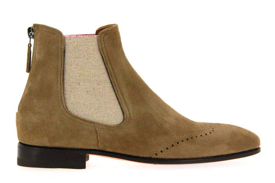 Booties | Benson's Benson´S Chelsea Boot Velour Tabac