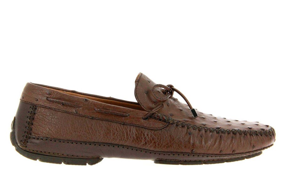 Moccasins | Moreschi Moreschi Moccasin Struzzo Marrone