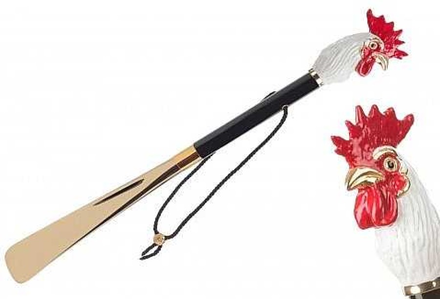 Shoehorn | Pasotti Pasotti Shoe Horn Rooster Gold