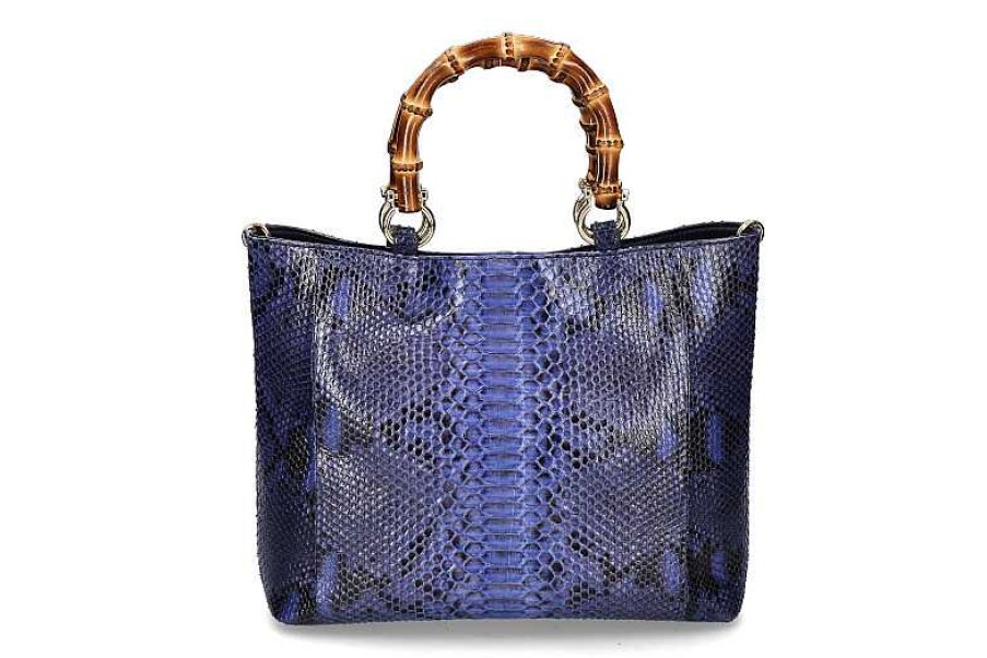 Hand Bags | Silvano Biagini Biagini Handle Bag 9024 Blu Pitone- Blau