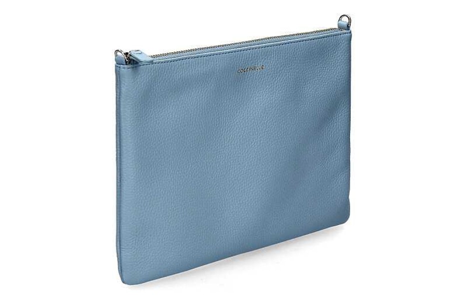 Hand Bags | Coccinelle Coccinelle Clutch Best Crossbody Medium Aquarelle Blue