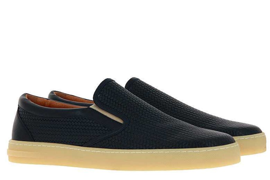 Loafers | Moreschi Moreschi Slipper Perle Blu Scuro