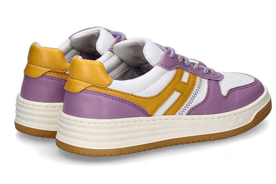 Sneakers | Hogan Hogan Women' Sneaker H630 Allaciato- Weiss/Lila/Gelb