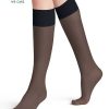 Socks | Falke Falke Damen Kniestrumpfe Pure Matt 20 Den- Marine