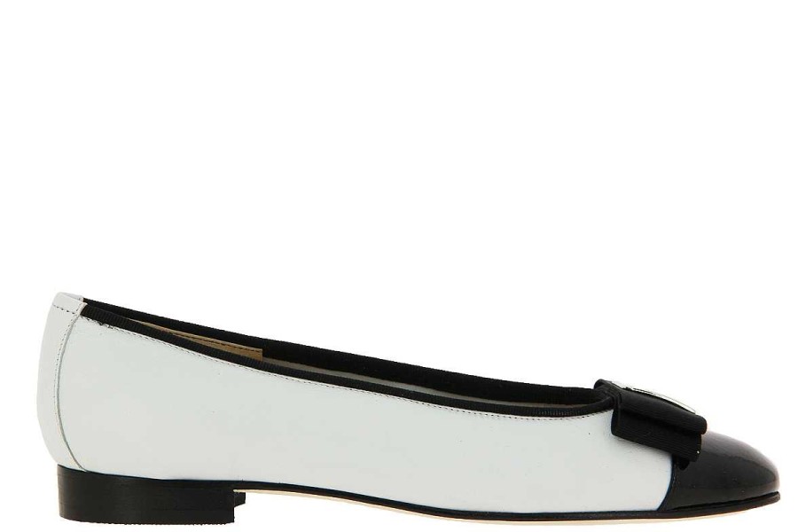 Ballet Flats | Lorbac Lorbac Ballerina Mefy Nappa Bianco Nero