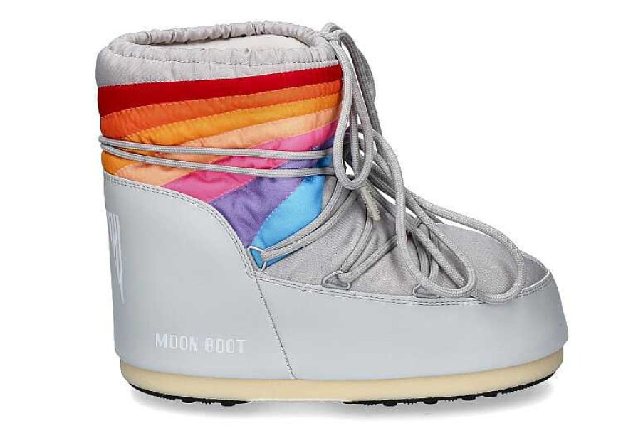 Warm Lining | Moon Boot Moon Boot Snow Boots Icon Low Rainbow- Glacier Grey