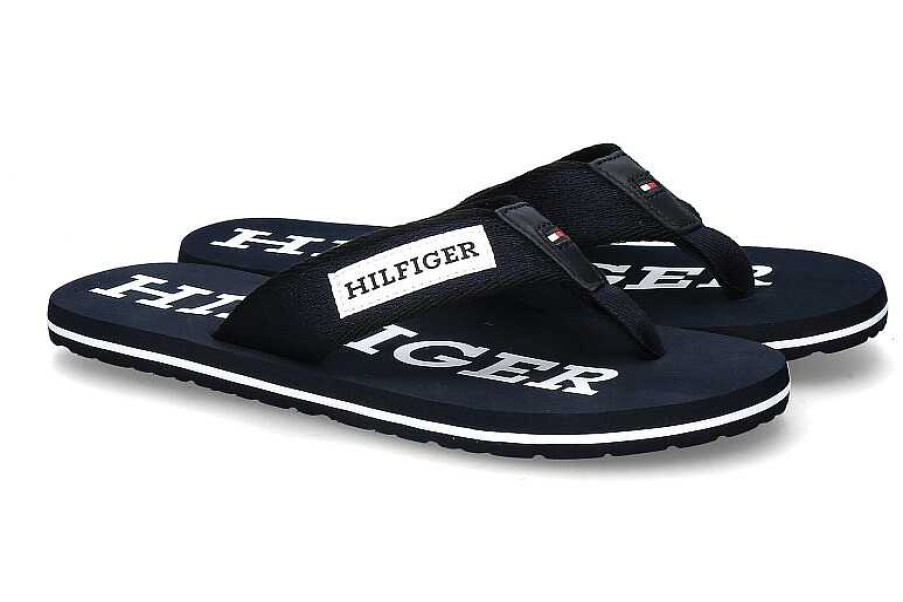 Sandals | Tommy Hilfiger Tommy Hilfiger Men'S Flip Flops Patch Beach Sandal Desert Sky