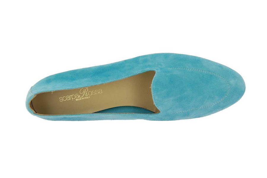 Flats | ScarpaRossa Scarparossa Slipper Agostini Camoscio Queen Celeste