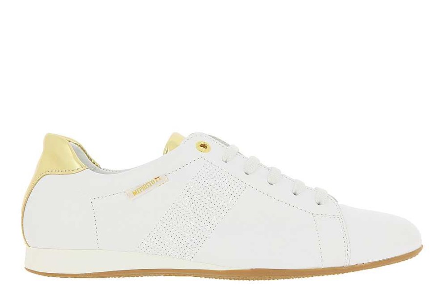 Sneakers | Mephisto Mephisto Sneaker Bessy White Softy Magic Oro