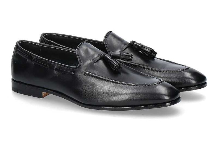 Loafers | Church's Church'S Tassel Loafer Maidstone Natural Calf Soft- Black