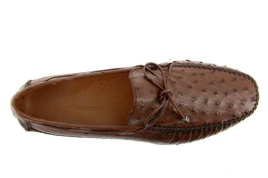 Moccasins | Moreschi Moreschi Moccasin Struzzo Marrone