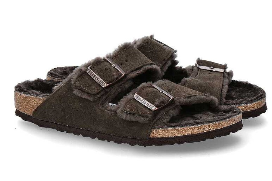 Warm Lining | Birkenstock Birkenstock Mules Narrow Lined Arizona Mocca