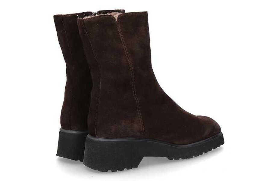 Warm Lining | Brunate Brunate Ankle Boots Lined Vera Camoscio Moro