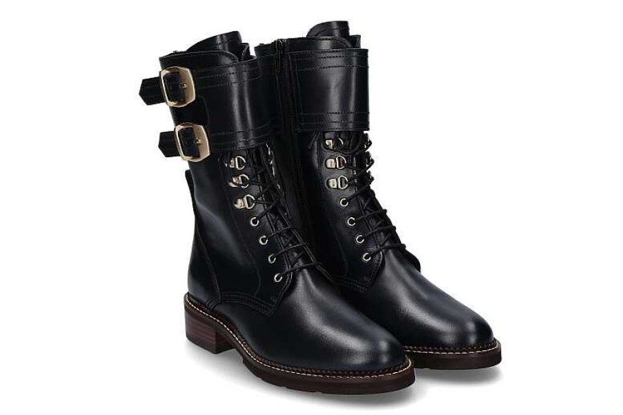 Boots | Pertini Pertini Schnurstiefelette Ceasar Cagliari Black