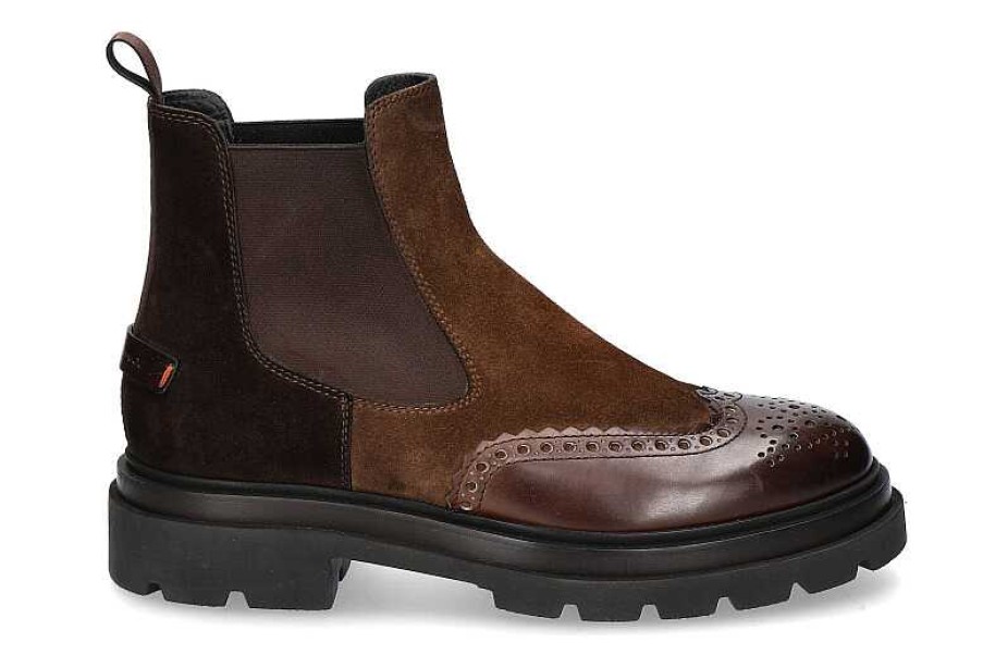 Warm Lining | Santoni Santoni Ankle Boots Lined Nappa Moro