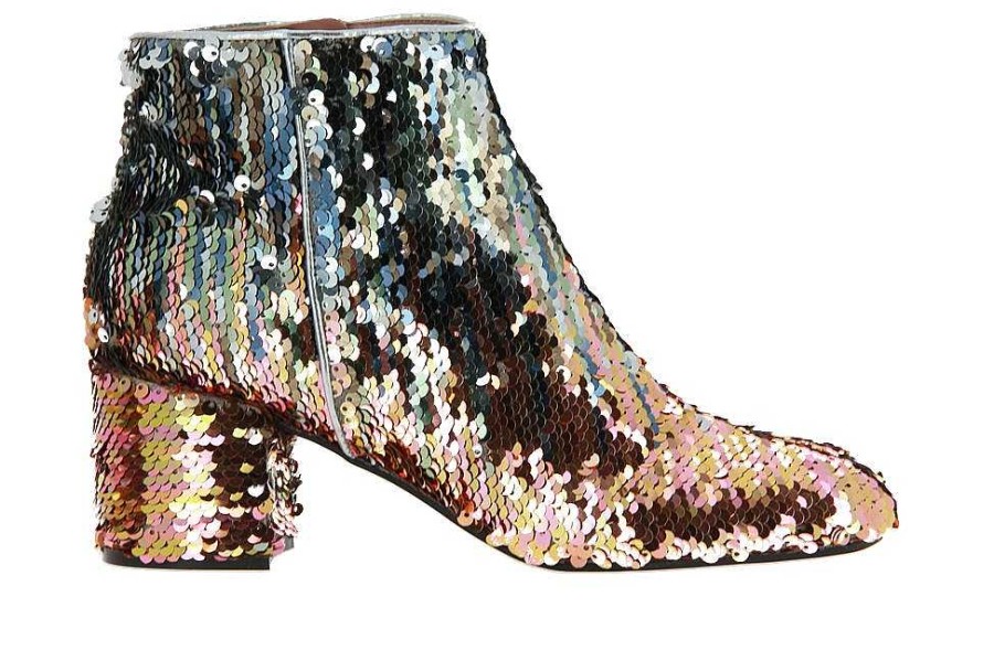 Ankle Boots | Pollini Pollini Ankle Boots Sequin Multi